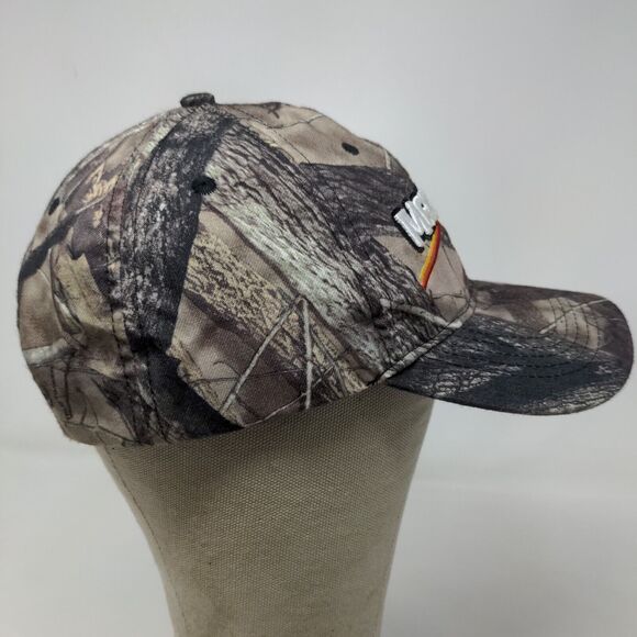 Menard's Men's Camo Strapback Hat Brown Green Adjustable Embroidered Logo #27 - Picture 7 of 11